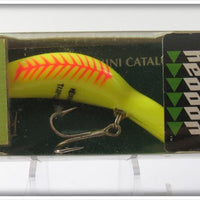 Heddon YFO Yellow Fluorescent Red Rib Tadpolly Lure Sealed In Box 9000