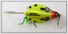 Heddon CDF Coachdog Yellow Fluorescent Brush Popper In Correct Box 5440
