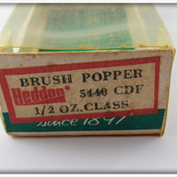 Heddon CDF Coachdog Yellow Fluorescent Brush Popper In Correct Box 5440