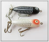 Heddon Baby Torpedo Pair: Black Shore & White Shore