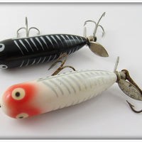 Heddon Baby Torpedo Pair: Black Shore & White Shore