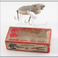 Heddon Grey Flocked Mouse Tiny Crazy Crawler Lure In Box