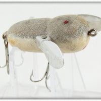 Heddon Grey Flocked Mouse Tiny Crazy Crawler In Box