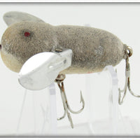 Heddon Grey Flocked Mouse Tiny Crazy Crawler In Box