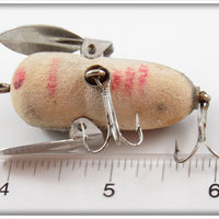 Heddon Grey Flocked Mouse Tiny Crazy Crawler In Box