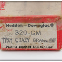 Heddon Grey Flocked Mouse Tiny Crazy Crawler In Box