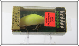 Heddon DY Phosphorescent Glo Chartreuse Clatter Tad Sealed In Box