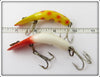 Heddon Tadpolly Spook Pair: Spotted Orange & Red Head White