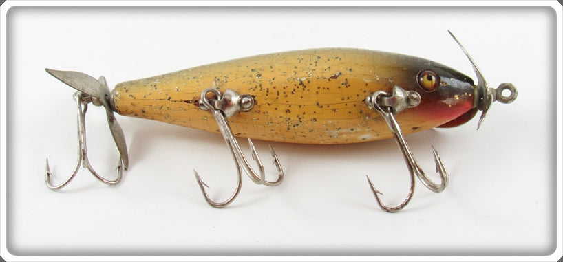 Vintage Pflueger White Silver Sparks Scoop Lure 