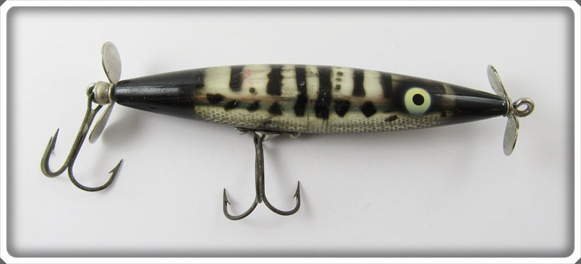 Heddon Silver & Black Dying Flutter