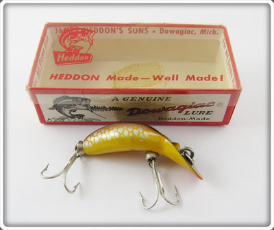 Heddon PG Golden Shiner Tiny Tad In Correct Box 390-PG