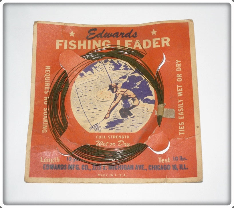 Edwards Fishing Leader on Card