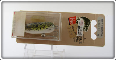 Heddon Natural Leopard Frog Tiny Torpedo Sealed On Card