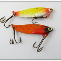 Heddon Sonar Pair: Yellow/Red & Hot Orange