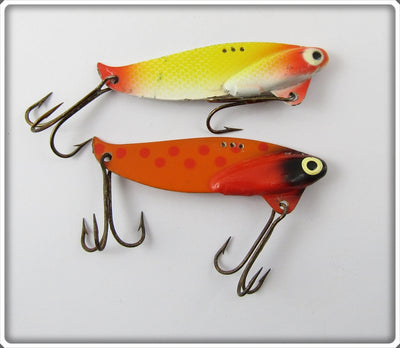 Heddon Sonar Pair: Yellow/Red & Hot Orange