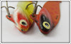 Heddon Sonar Pair: Yellow/Red & Hot Orange