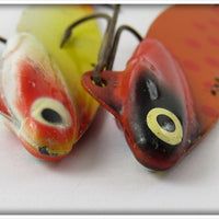 Heddon Sonar Pair: Yellow/Red & Hot Orange