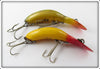 Heddon Tadpolly Spook Pair: Perch & Red Head Yellow