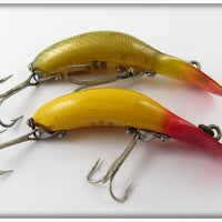 Heddon Tadpolly Spook Pair: Perch & Red Head Yellow