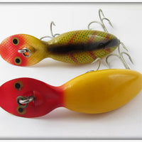Heddon Tadpolly Spook Pair: Perch & Red Head Yellow