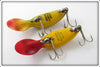 Heddon Tadpolly Spook Pair: Perch & Red Head Yellow