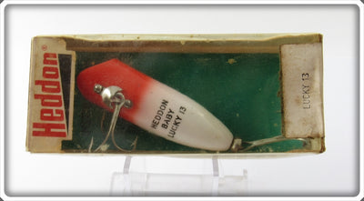 Heddon Red Head White Baby Lucky 13 Sealed In Box 2400 RH