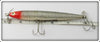 Heddon Red & White Wood Surface Cobra