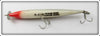 Heddon Red & White Wood Surface Cobra