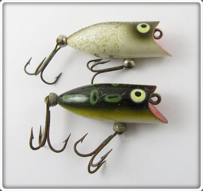 Heddon Fishable Tiny Lucky 13 Pair: Silver Flitter & Bullfrog