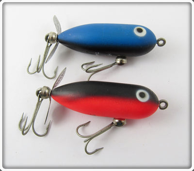 Heddon Color C'lector Tiny Torpedo Pair: Blue & Red