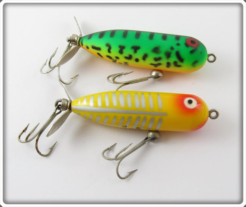 Heddon Baby Torpedo Pair: GRA Fluorescent Green Crawdad & Yellow Shore