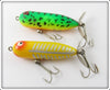 Heddon Baby Torpedo Pair: GRA Fluorescent Green Crawdad & Yellow Shore