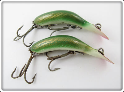 Heddon LD Light Green Scale Tadpolly Spook Pair
