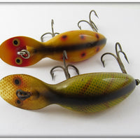 Heddon Tadpolly Spook Pair: Perch & Yellow Spotted