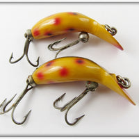 Heddon Yellow Spotted Tiny Tad Pair