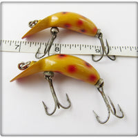 Heddon Yellow Spotted Tiny Tad Pair