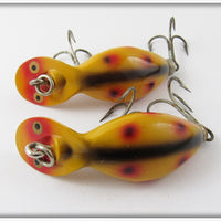 Heddon Yellow Spotted Tiny Tad Pair