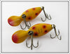 Heddon Yellow Spotted Tiny Tad Pair