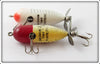 Heddon Tiny Torpedo Pair: Red Head Flitter & White Shore