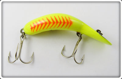 Heddon YFO Yellow Fluorescent Red Rib Tadpolly