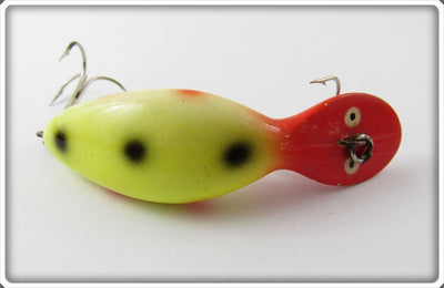 Heddon YRHS Yellow Spotted Red Head Tadpolly