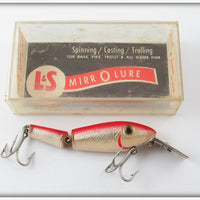 L&S Red Back Silver Scale Spin MirroLure In Box
