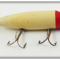 Vintage South Bend Red Head White No Eye Bass Oreno Lure