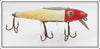 Vintage Pflueger Red Head White Body Mustang Lure