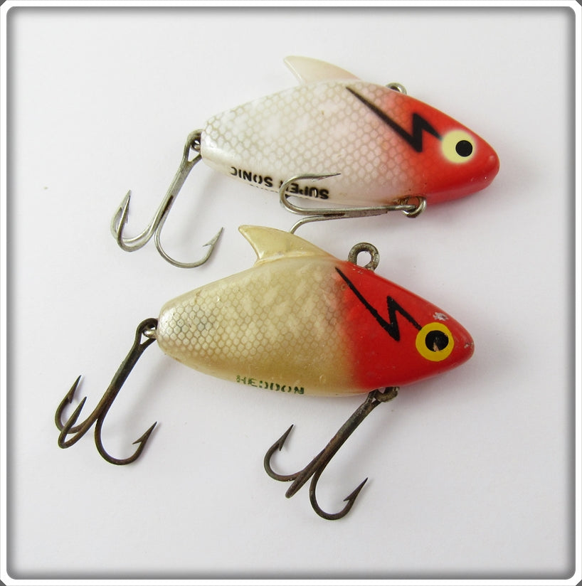 Heddon Red Head White Super Sonic Pair For Sale | Lure Lagoon