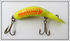 Heddon YFO Yellow Fluorescent Red Rib Tadpolly