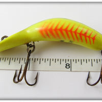 Heddon YFO Yellow Fluorescent Red Rib Tadpolly
