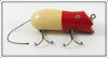 Vintage Arnold Tackle Corp Red & White Swimming Mouse Lure 