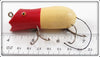 Arnold Tackle Corp Red & White Swimming Mouse
