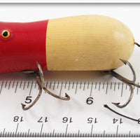 Arnold Tackle Corp Red & White Swimming Mouse